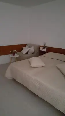 Krevet ili kreveti u jedinici u objektu Beach apartment in the center of Brela