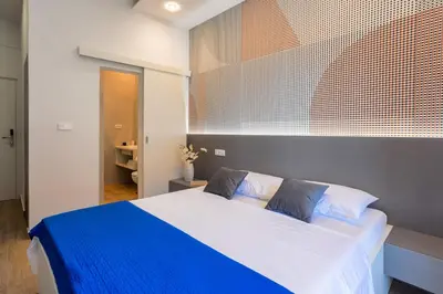Krevet ili kreveti u jedinici u objektu Apartments Jakic 1