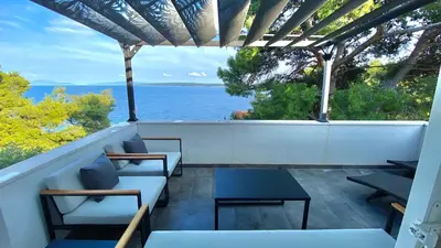 Balkon ili terasa u objektu Nautilus-Bay Holiday home with 5 rooms, on the beach, for 2-9 persons