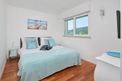 Krevet ili kreveti u jedinici u objektu The White House, Brac