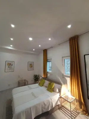 Krevet ili kreveti u jedinici u objektu Luxury villa Mae in Makarska, pool and gym