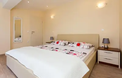 Krevet ili kreveti u jedinici u objektu Villa Duce in Omis, private pool