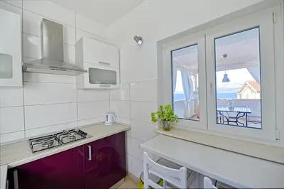 Kuhinja ili čajna kuhinja u objektu Art Apartments Postira