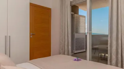 Krevet ili kreveti u jedinici u objektu La Mer 1