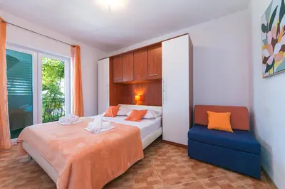 Krevet ili kreveti u jedinici u objektu Apartments with parking space Brela, Makarska - 16603
