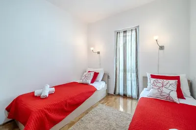 Krevet ili kreveti u jedinici u objektu Moenia Apartments