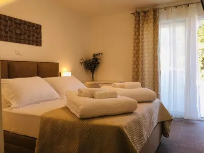 Krevet ili kreveti u jedinici u objektu HOLIDAY HVAR lux