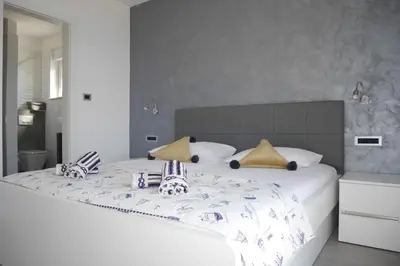 Krevet ili kreveti u jedinici u objektu Luxury Apartments Beach
