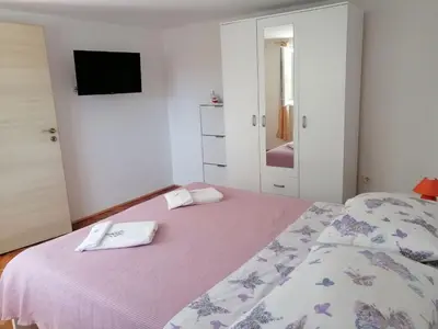 Krevet ili kreveti u jedinici u objektu Apartment Sea princess