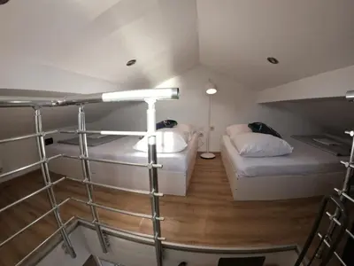 Krevet ili kreveti u jedinici u objektu TOP LOCATION! BEACH & CENTER APT 4