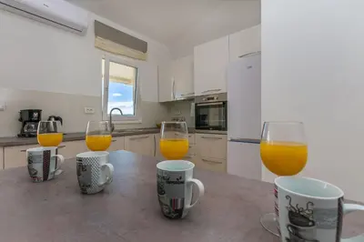 Kuhinja ili čajna kuhinja u objektu Apartments Villa Aquamarine