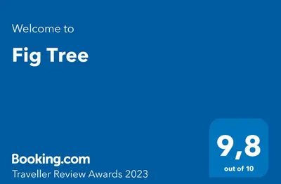 Certifikat, nagrada, logo ili neki drugi dokument izložen u objektu Fig Tree