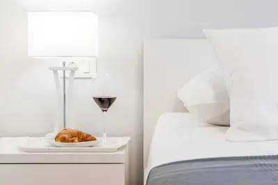 Krevet ili kreveti u jedinici u objektu Lion's Beach Apartment