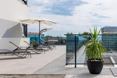 Balkon ili terasa u objektu Lion's Beach Apartment