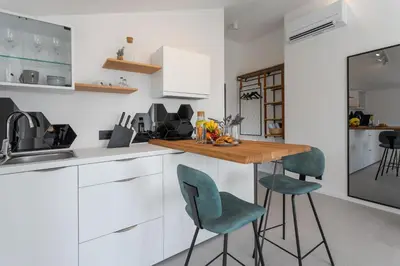 Kuhinja ili čajna kuhinja u objektu Hvar Top View Apartments