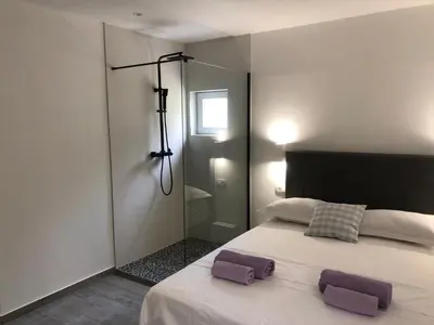 Krevet ili kreveti u jedinici u objektu Apartmani Milka i Jozo