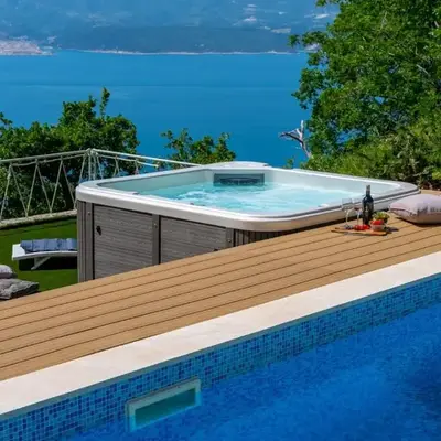 Villa Maruncela with sea and island views