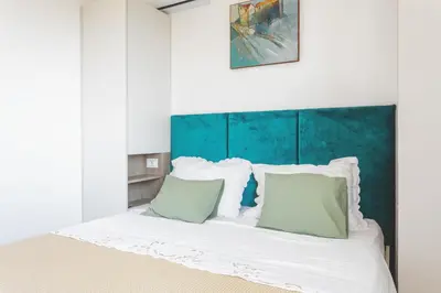 Krevet ili kreveti u jedinici u objektu Center apartment Golden Ray