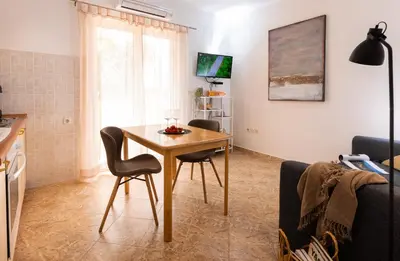 TV i/ili zabavni centar u objektu Apartments Sunny Elza
