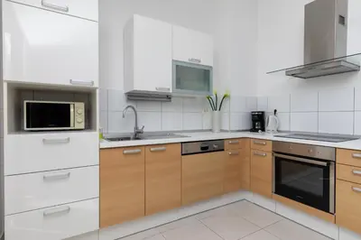 Kuhinja ili čajna kuhinja u objektu Apartments Villa Carica B&B