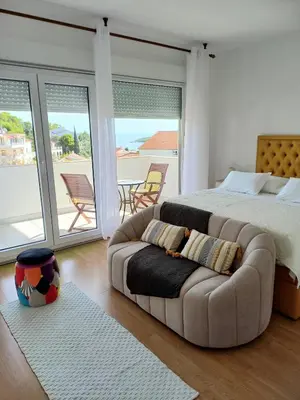 Krevet ili kreveti u jedinici u objektu Apartments Aba
