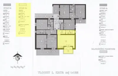 Tlocrt objekta Studio apartment in Bol with sea view, balcony, air conditioning, Wi-Fi (3417-3)