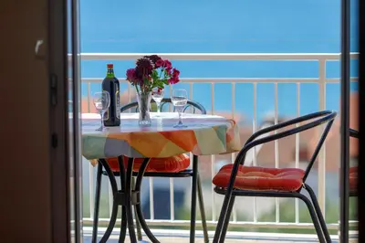 Balkon ili terasa u objektu Sea view apartment Manda