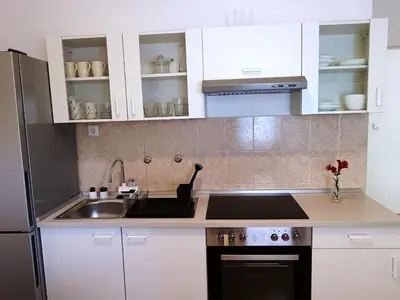 Kuhinja ili čajna kuhinja u objektu Apartments Vig