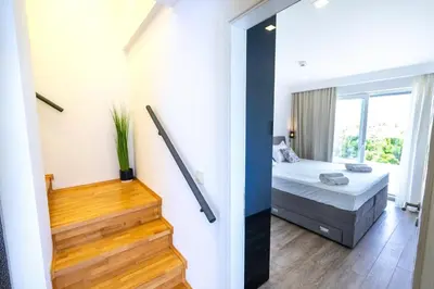 Tlocrt objekta Modern apartment in Makarska with sea view