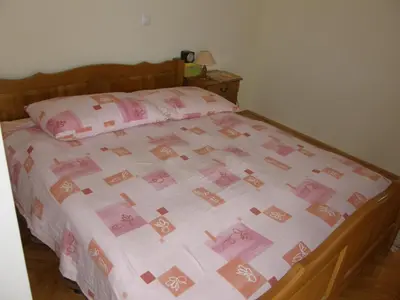 Krevet ili kreveti u jedinici u objektu Apartment in Duce with sea view, terrace, air conditioning, washing machine (595-1)