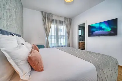 Krevet ili kreveti u jedinici u objektu Villa Celestial near Split