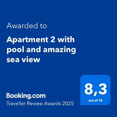 Tlocrt objekta Apartment 2 with pool and amazing sea view