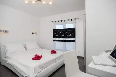 Krevet ili kreveti u jedinici u objektu Sunny Biokovo Apartments