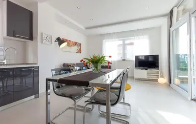 TV i/ili zabavni centar u objektu Villa Azalea apartments A2