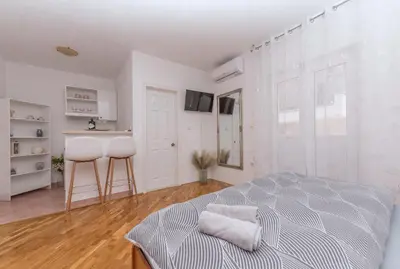 Krevet ili kreveti u jedinici u objektu Škiljini dvori - Studio-apartman 3