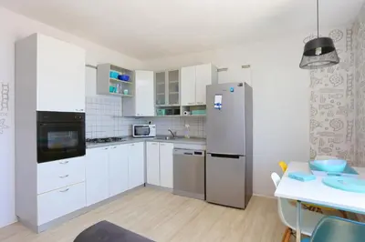 Kuhinja ili čajna kuhinja u objektu Apartments by the sea Sumpetar, Omis - 13324