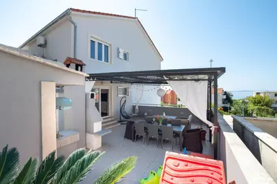 Balkon ili terasa u objektu Seaside vila Perla