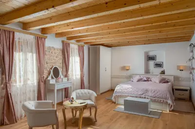 Krevet ili kreveti u jedinici u objektu Rustic luxury Villa Fulmin