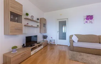 TV i/ili zabavni centar u objektu Beach Front Home In Jesenice