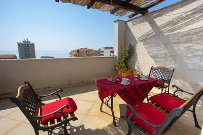 Balkon ili terasa u objektu Apartmani Slobodan