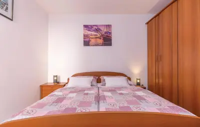 Krevet ili kreveti u jedinici u objektu Apartman Mikulić Makarska