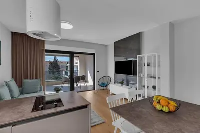 TV i/ili zabavni centar u objektu Apartmani Vila Jelena 1 - Makarska Exklusiv