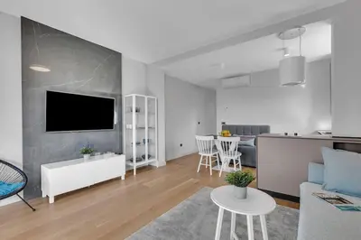 TV i/ili zabavni centar u objektu Apartmani Vila Jelena 1 - Makarska Exklusiv