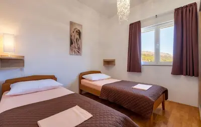 Krevet ili kreveti u jedinici u objektu Luxury villa Liberta near Split, private pool