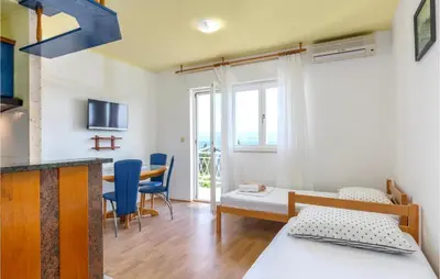 TV i/ili zabavni centar u objektu Gorgeous Apartment In Duce With Wifi