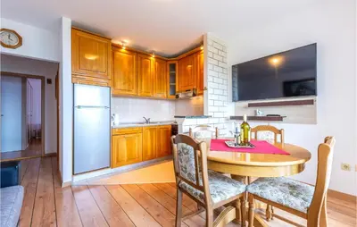 Kuhinja ili čajna kuhinja u objektu Stunning Apartment In Duce With House Sea View