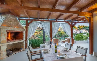 Balkon ili terasa u objektu Stunning Brac Villa 5 Bedrooms Villa Infinite Stunning Sea Views