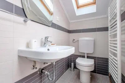 Kupaonica u objektu Magnificent Hvar Villa 7 Bedrooms Villa Lambik Beautiful Sea Views