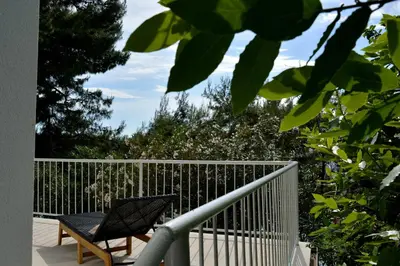 Balkon ili terasa u objektu Apartment on the beach - Nemira, Omiš