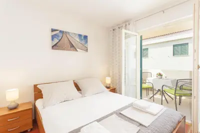 Krevet ili kreveti u jedinici u objektu Apartment Merry Center & Beach